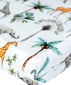 Drap-housse en coton, Safari - Multicolore