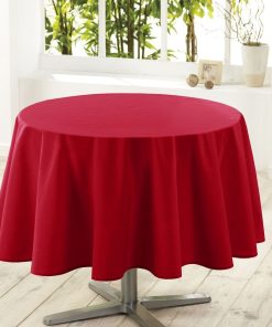 Nappe ronde 180 cm Rouge - Rouge