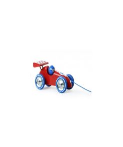 Voiture De Course A Trainer Rouge Et Bleue - N/A