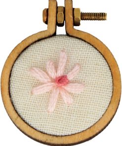 10 pendentifs ronds à broder 2,4 cm - N/A