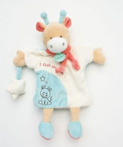 doudou Babynat Girafe Blanc Il était une fois Marionnette - Blanc