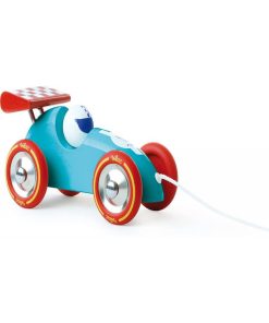 Voiture De Course A Trainer Turquoise Et Rouge - N/A