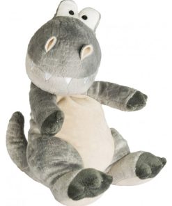 Peluche Bouillotte Dino Gris - Made in France - Gris
