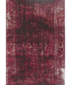 Tapis kilim 170x240 SILANA Rose fait main Certification care and Fair idéal pour Salon - Rose
