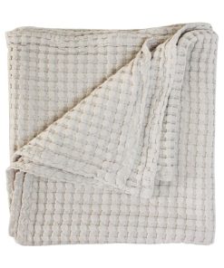 Couverture En Coton Bio Paros Naturel (75 X 100 Cm) - Beige