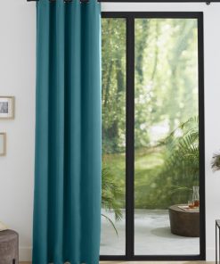 Rideau occultant thermique turquoise 140 x 260 cm - Bleu turquoise