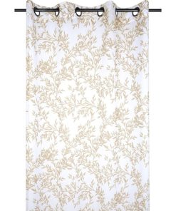 Voilage à œillets 135x260 cm Goldy or - Doré/or