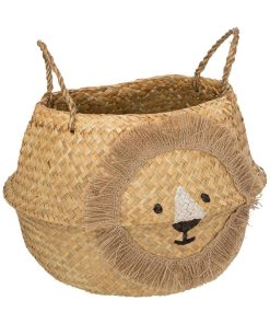 Panier pliant roseau Lion D35 - Beige