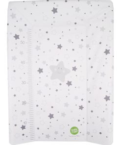Matelas à langer Luxe 50x70 cm Etoiles grises + toise - Gris