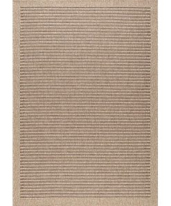 Tapis exterieur 200x290 JUTE ART Marron OEKO TEX idéal pour le grand salon - Marron