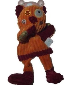 doudou Babynat Chat Orange patchwork BN683 Les Coteles Marionnette - Orange