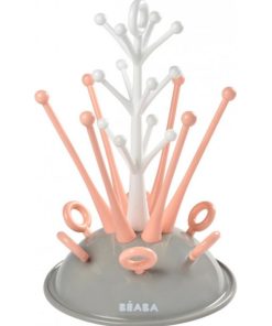 Egoutte biberons arbre rose - Rose