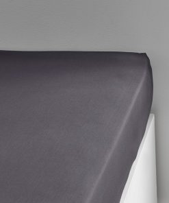 Drap housse grand bonnet pour lit PRESTIGE - Gris