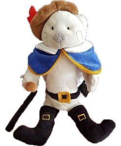 Doudou Histoire d'ours Chat Gris Botte marionnette - - Gris