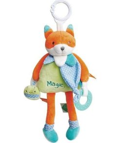 doudou Doudou et compagnie Renard Orange dentition hochet DC3006 Magic Activite - Orange