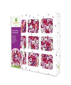 Coffret Perles En Bois Alphabet - N/A