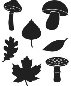 Matrices de découpe - Feuilles et Champignons - N/A