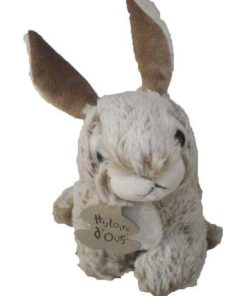 Doudou Histoire d'ours lapin Z'animoos 15cms blanc marron HO2233 - Marron