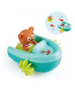 Jouet De Bain Teddy Et Son Bateau - Bleu