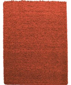 Tapis shaggy 240x340 SHAGGY LI Orange OEKO TEX idéal pour Salle à manger - Orange
