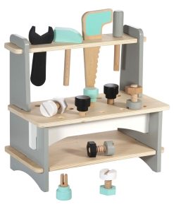 Établi de bricolage avec outils en bois - N/A