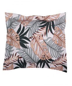 Blanc Avenue Taie D'oreiller 50x70 Cm Satin De Coton Imprimé - Multicolore
