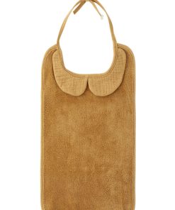 Bavoir à nouer bambou noisette - Marron