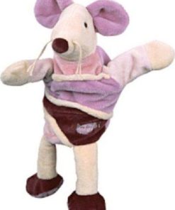 doudou Babynat Souris Violet bordeaux BN855 Marionnette - Violet