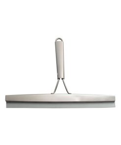 Raclette De Douche En Acier Inoxydable Poli - argenté
