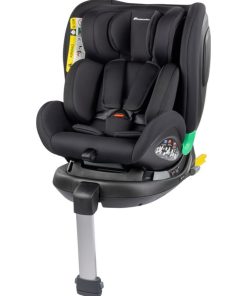 BEBECONFORT Siège auto EvolveFix Plus i-Size évolutif pivotant 360° De 0 à 10/12ans,Black Mist - Noir Noir
