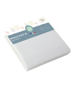 Alèse 3D en maille alvéolée lit bébé - Blanc