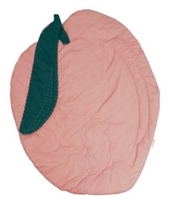 Couverture Matelassée Pêche En Coton Bio - Rose