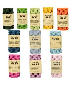 11 bobines de fil de papier kraft 2mm x 25 m - N/A