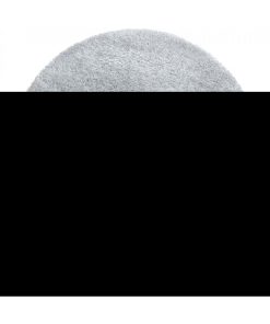 Tapis shaggy tapis rond Ø 200cm SHAGGY TOP Argent OEKO TEX idéal pour Salle de jeux - Argent