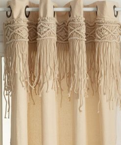 Rideau à œillets 140x260 macramé Ritual - Beige