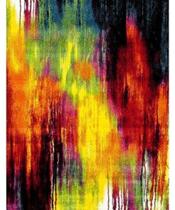Tapis salon 160x230 JOLIA 1 Multicolore OEKO TEX idéal pour le salon - Multicolore