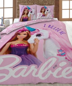 Parure de lit 'Barbie' - 1 personne - Rose