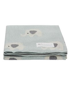 Couverture bébé tricotée ultra-douce 100% coton - Multicolore