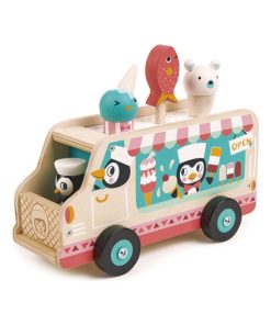 Chariot de crème glacée pingouins - N/A