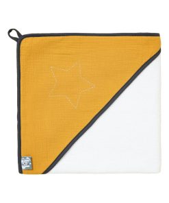 Maxi cape de bain Garance 100x100 cm Moutarde - Jaune