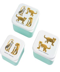 Lot De 3 Boîtes À Goûter Le Petit Lucas Du Tertre Le Jaguar - Marron
