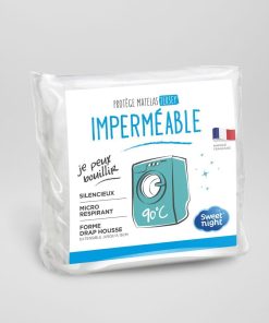 Protège matelas bébé imperméable - blanc