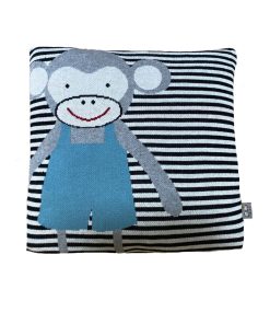Taie de coussin , SINGE - Gris