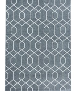 Tapis salon 200x290 ORICA Gris OEKO TEX idéal pour Salle à manger - Gris