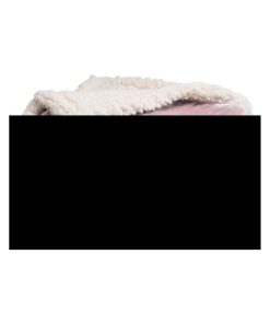 Couverture moelleuse bi-matière Rose - Rose