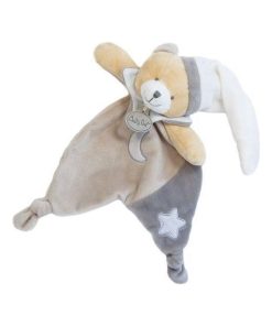 doudou Babynat Ours Gris BN0138 Les Luminescents Plat - Gris