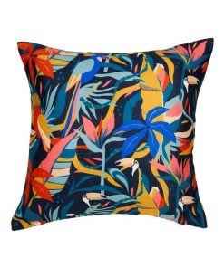 Housse de coussin 40x40 cm Tropik multicolore - Orange
