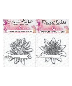 2 Tampons transparents - Passiflore 1 + Passiflore 2 - 9,5 x 6,5 cm - N/A