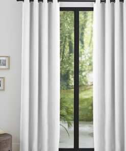 Lot de 2 rideaux occultant thermique blanc 140 x 260 cm - Blanc