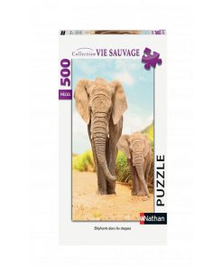 Puzzle 500 P Elephants Dans Les Steppes - N/A
